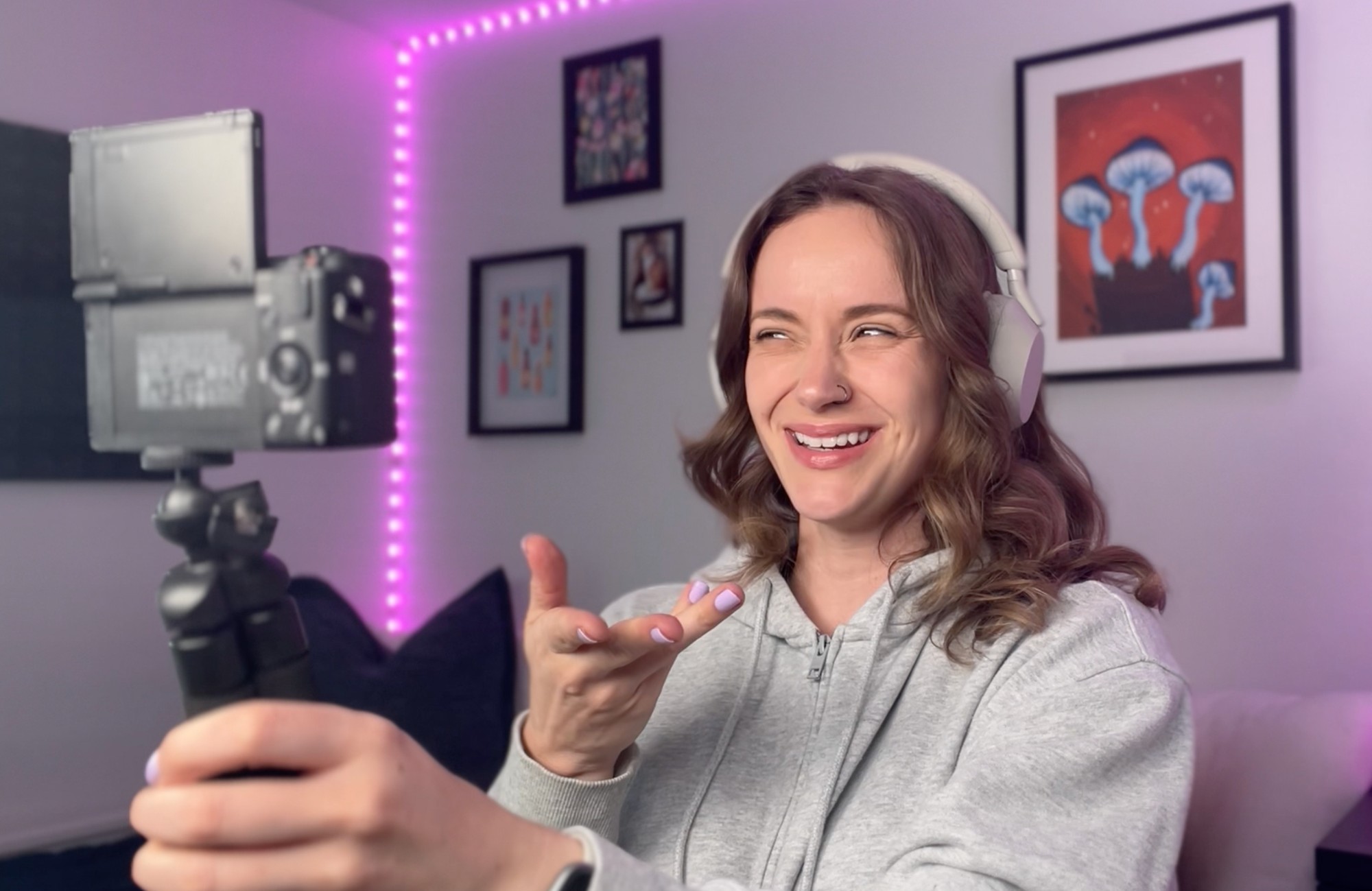 Danielle Ryan behind the scenes